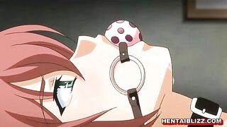 Hentai Porn Video - Chained and Muzzled, She Gets Licked Until Her Wet Pussy Squirts