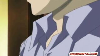 Blonde Hentai With Big Tits Gets Licked Her Pussy