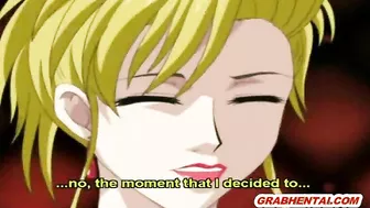 Blonde Hentai With Big Tits Gets Licked Her Pussy