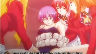 Hentai Schoolgirl Fucks with Strap-on Dildo in Cartoon Anime