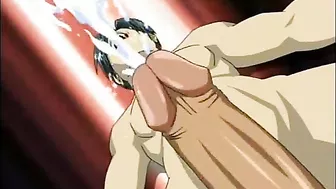 Ghetto Hentai Sharing Big Cock and Swallowing Cum, Anime