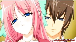 Hardcore Hentai Schoolgirl Takes Big Boobs to the Toilet for Wet Pussy Poking