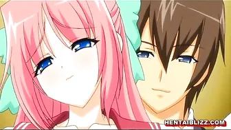 Hardcore Hentai Schoolgirl Takes Big Boobs to the Toilet for Wet Pussy Poking