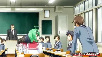 Hardcore Hentai Schoolgirl Takes Big Boobs to the Toilet for Wet Pussy Poking