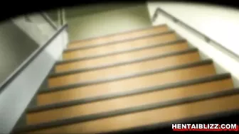 Hardcore Hentai Schoolgirl Takes Big Boobs to the Toilet for Wet Pussy Poking