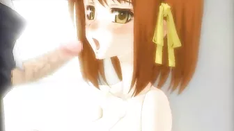 Transexual Shemale Gives Hard Handjob in Hentai Anime