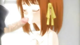 Transexual Shemale Gives Hard Handjob in Hentai Anime