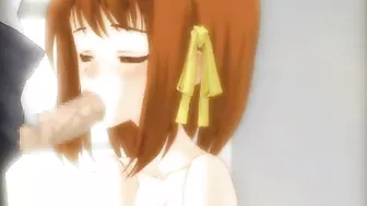 Transexual Shemale Gives Hard Handjob in Hentai Anime