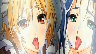 Hentai Maids Share a Stiff Dick in Anime Two-Part Series
