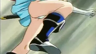 Blonde Hentai Takes Bath and Masturbates in Dungeon