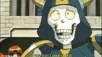 Blonde Hentai Takes Bath and Masturbates in Dungeon