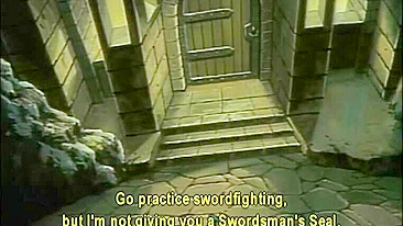 Blonde Hentai Takes Bath and Masturbates in Dungeon