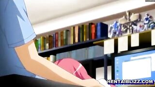 Redhead Anime Hentai with Big Tits Sucking Dick and Titty Fucking