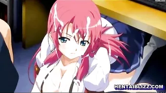 Redhead Anime Hentai with Big Tits Sucking Dick and Titty Fucking Redhead Anime Hentai with Big Tits Sucking Dick and Titty Fucking