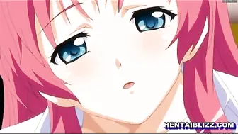 Redhead Anime Hentai with Big Tits Sucking Dick and Titty Fucking