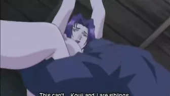 Tied Up Japanese Hentai With Big Boobs Gets Her Ass Filled Up By Her Brother