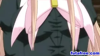 Cute Futagirl Fucked Hard Doggystyle By Hentai guy - Cartoon Anime