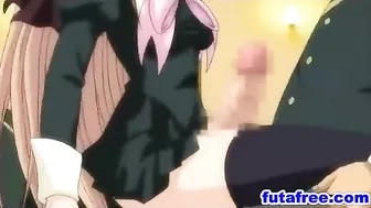 Cute Futagirl Fucked Hard Doggystyle By Hentai guy - Cartoon Anime