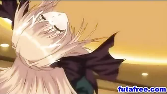 Cute Futagirl Fucked Hard Doggystyle By Hentai guy - Cartoon Anime