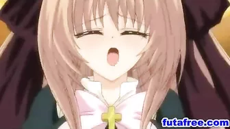 Cute Futagirl Fucked Hard Doggystyle By Hentai guy - Cartoon Anime