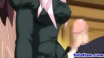Cute Futagirl Fucked Hard Doggystyle By Hentai guy - Cartoon Anime