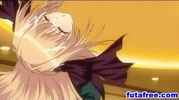 Cute Futagirl Fucked Hard Doggystyle By Hentai guy - Cartoon Anime