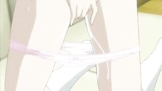Coed Watches Friend Suck and Swallow Cum in Hentai Anime