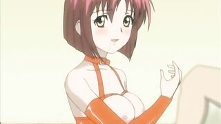 Coed Watches Friend Suck and Swallow Cum in Hentai Anime