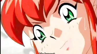 Redhead Hentai Hard Tentacles Poking, Anime-Style