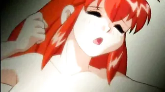 Redhead Hentai Hard Tentacles Poking, Anime-Style