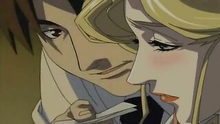 Anime Lingerie Girl Sucks Big Cock in Hentai Porn