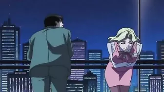 Anime Lingerie Girl Sucks Big Cock in Hentai Porn