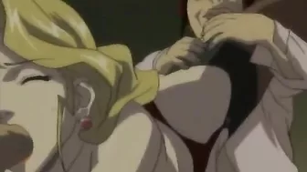 Anime Lingerie Girl Sucks Big Cock in Hentai Porn