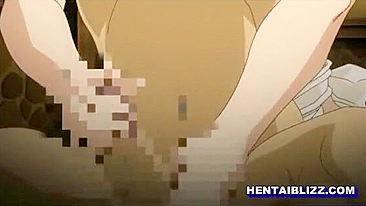 Japanese Maid's Hentai Virginity Lost after Sucking Dick and Getting Poked from behind - Anime Porn