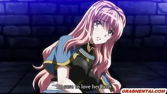 Hentai Big Tits  Fucked by Chained Monsters Pigs