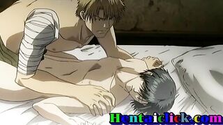 Hentai Gay Boy Blows and Rides Cock Hard in Anime