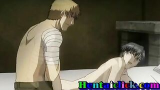 Hentai Gay Boy Blows and Rides Cock Hard in Anime