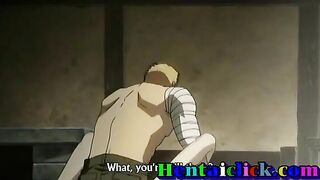 Hentai Gay Boy Blows and Rides Cock Hard in Anime