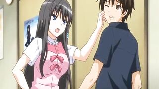 Muzzled Busty Big Tits Get Wet in Hentai Porn