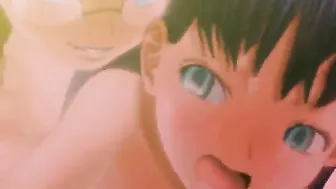 Anime Threesome with Dickgirls and Hard Fucking - Hentai Porn