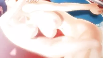 Anime Threesome with Dickgirls and Hard Fucking - Hentai Porn