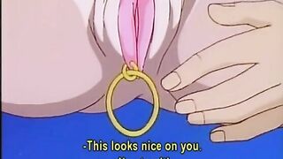 Bondage Hentai Gets Whipped While Sucking Big Cock and Dildoing Ass - Anime Bondage, Hentai Porn