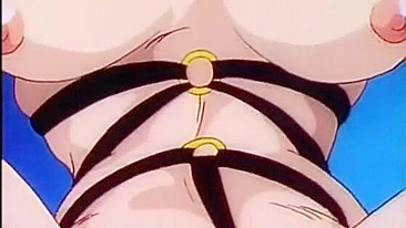 Bondage Hentai Gets Whipped While Sucking Big Cock and Dildoing Ass - Anime Bondage, Hentai Porn