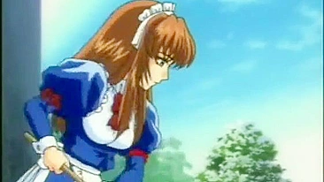 Bondage Hentai Maid Gets Pinched on Her Big Tits and Clitoris - Anime, Bondage, Hentai, Maid