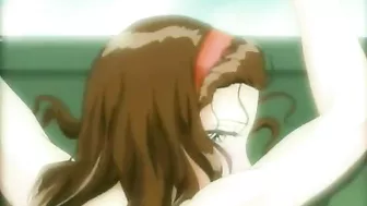 Hentai Swimsuit Anime Porn with Big Boobs and Doggy Style Sex