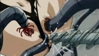 Warrior Hentai Caught and Screwed by Tentacles in Anime