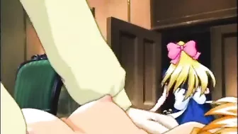 Hentai Maid Hard Fucked by her Master in Roped Bondage Scene.