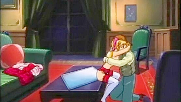 Hentai Maid Hard Fucked by her Master in Roped Bondage Scene.