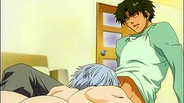 Hentai Porn Video - Tied Up and Ridden Hard by Two Gay Anime Toons