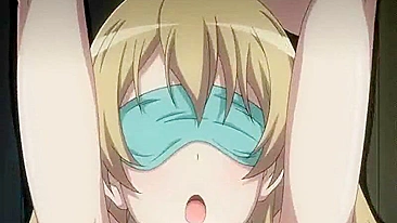 Blindfold Hentai With Big Boobs Gets Tittyfucked And Cumface, anime,  blindfold,  hentai
